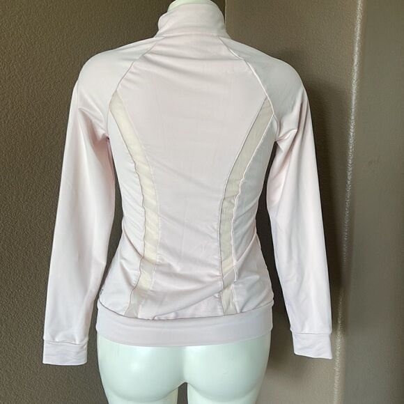 Fabletics Marianne Mesh Jacket in blush pink xxs - Picture 5 of 7